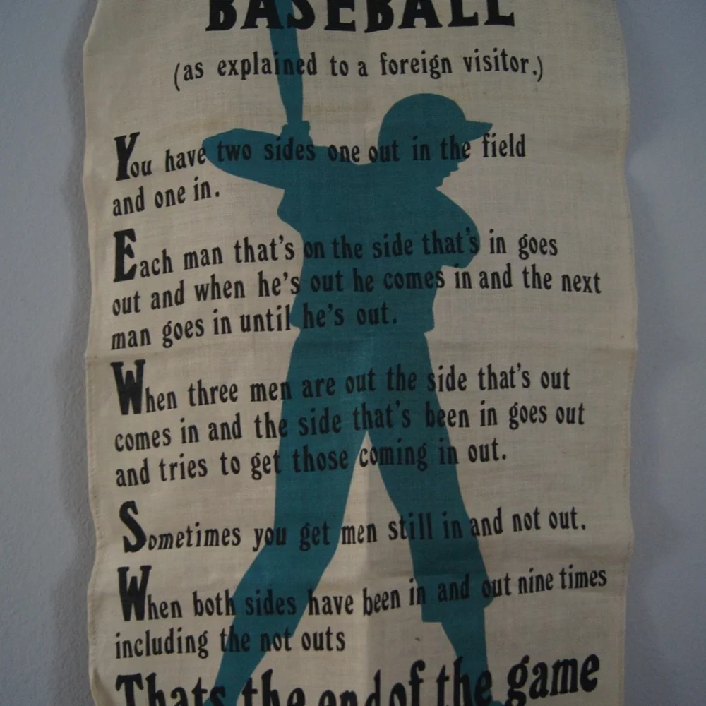 New Old Stock NOS Vintage Unused Irish Linen- Ulster Weavers No. 5193 Baseball